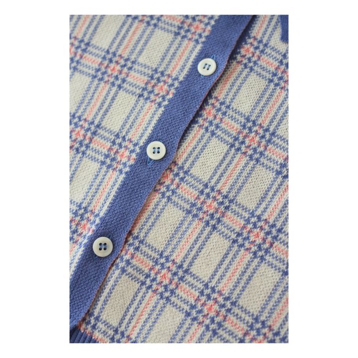 Cardigan à Carreaux | Bleu- Image produit n°3