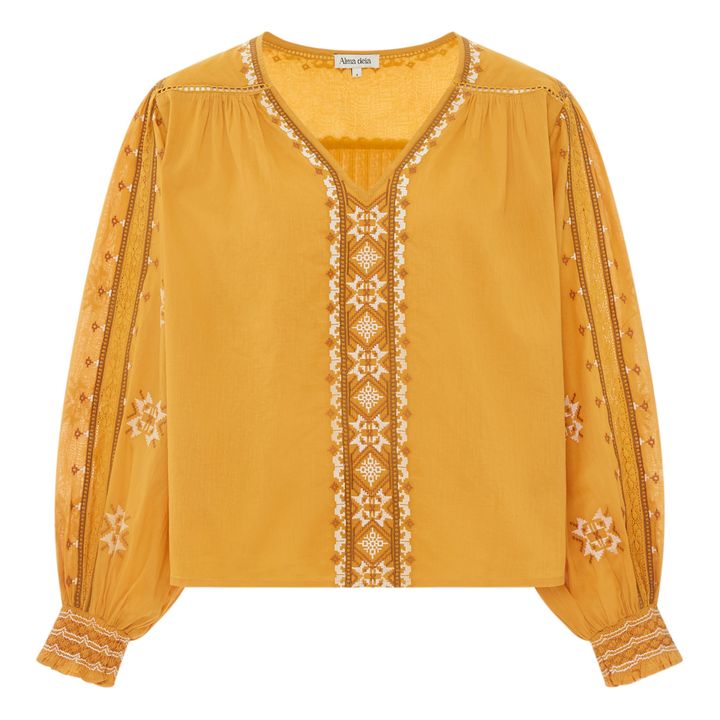 Blusa bordada | Miel- Imagen del producto n°0