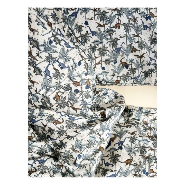 Parure de lit en coton bio Dino | Blu- Immagine del prodotto n°2