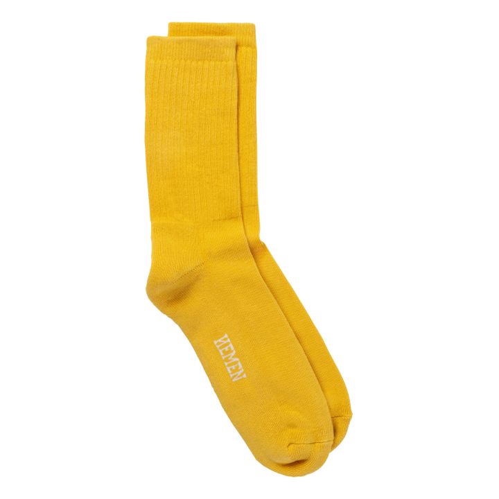 Calzini in cotone organico | Giallo- Immagine del prodotto n°1
