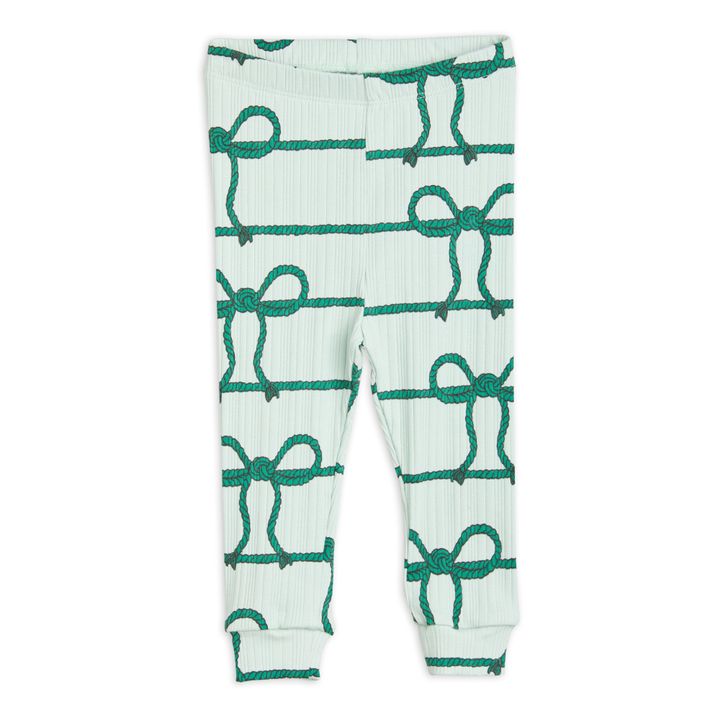 Baby-Leggings Bio-Baumwolle Schleife | Grün- Produktbild Nr. 0