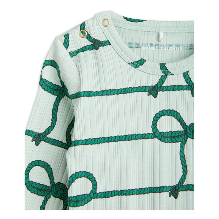 Body Coton Bio Nœud | Vert- Image produit n°1