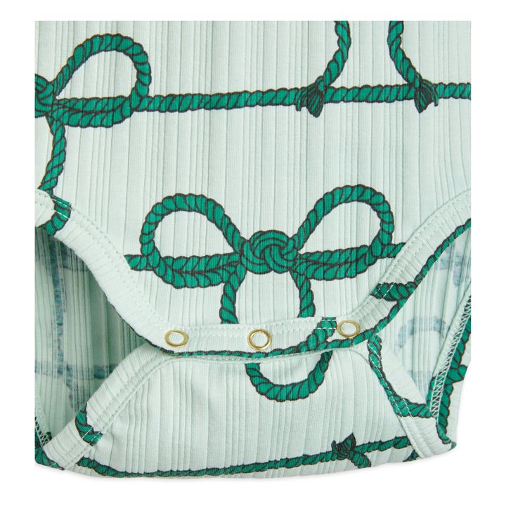 Body Coton Bio Nœud | Vert- Image produit n°2