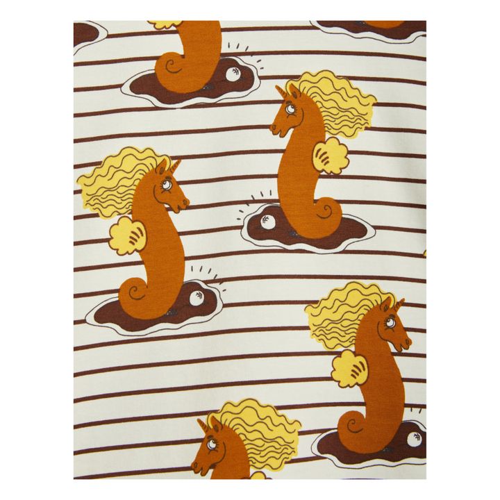 T-Shirt Coton Bio Unicorn Seahorse | Ecru- Image produit n°1
