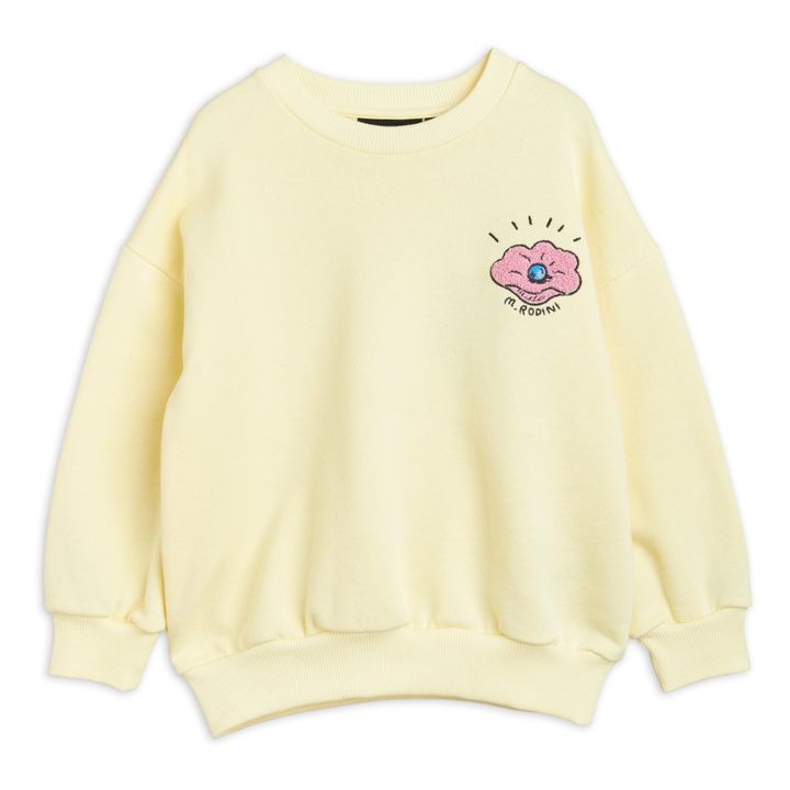 Sweatshirt aus Bio-Baumwolle Muschel | Gelb- Produktbild Nr. 0