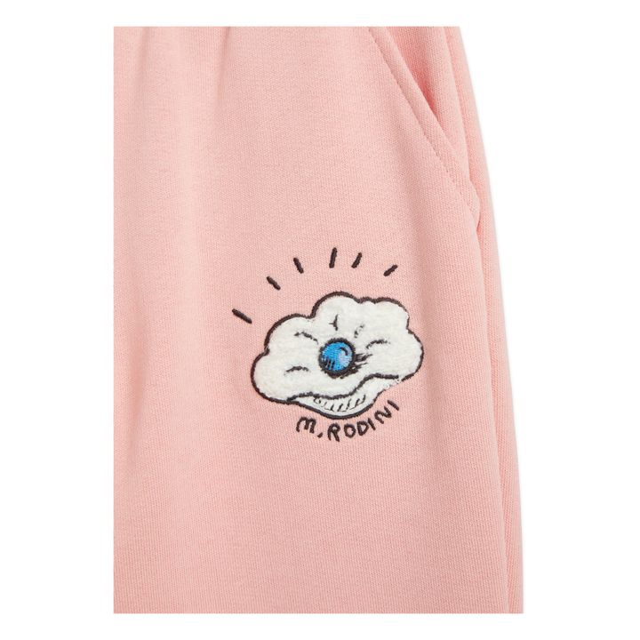 Pantalone Jogger, in cotone bio, motivo: conchiglia | Rosa- Immagine del prodotto n°1