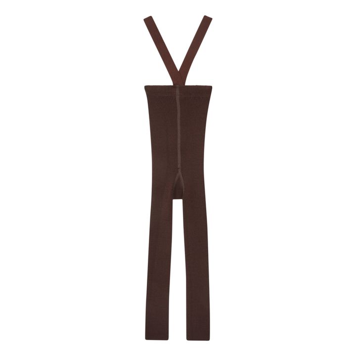 Collants à Bretelles Laine | Marron- Image produit n°0