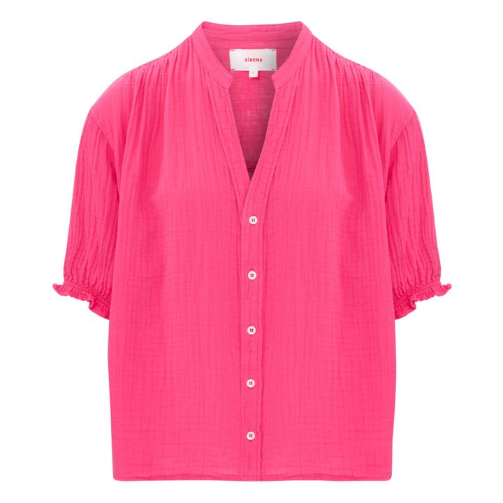 Blusa de gasa de algodón Alyss | Rosa- Imagen del producto n°0