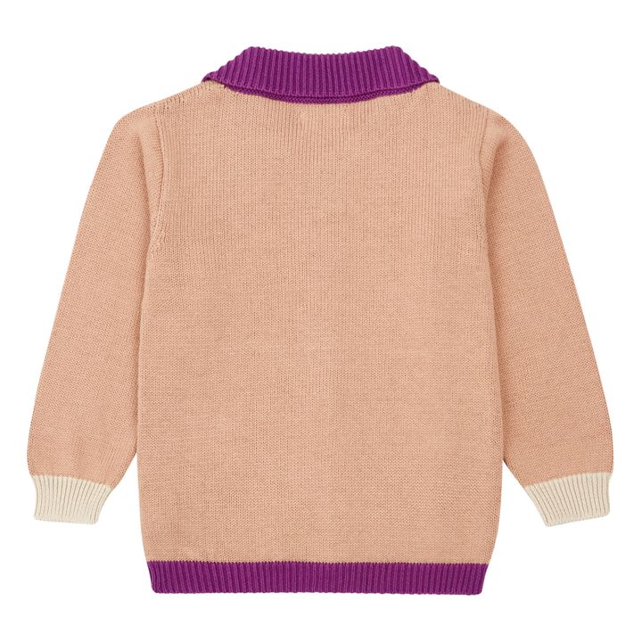 Strickjacke Tricolore | Altrosa- Produktbild Nr. 2