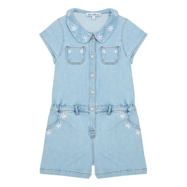 Overall Denim bestickt | Blau- Produktbild Nr. 0