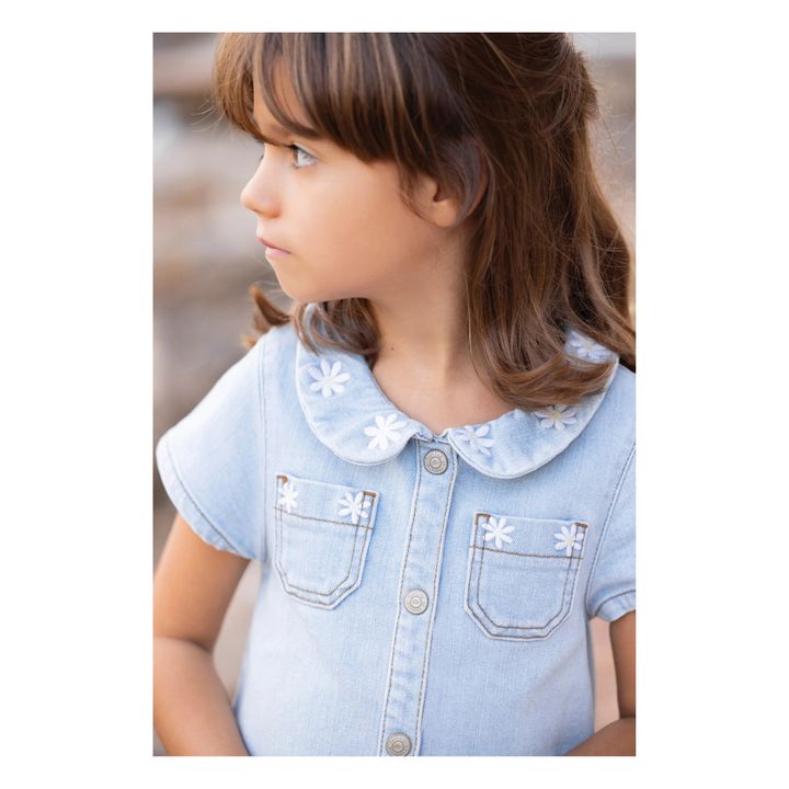 Overall Denim bestickt | Blau- Produktbild Nr. 3