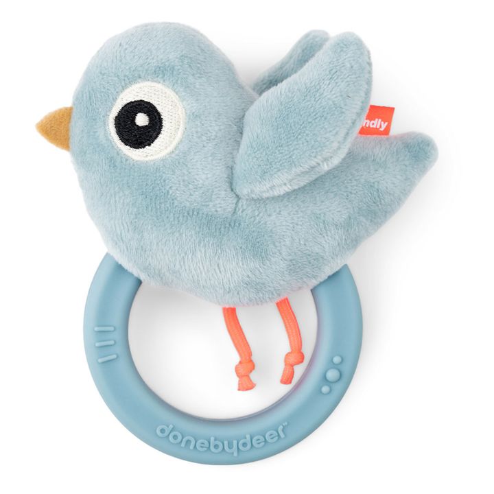 Rassel mit Beißring Birdee | Blau- Produktbild Nr. 0