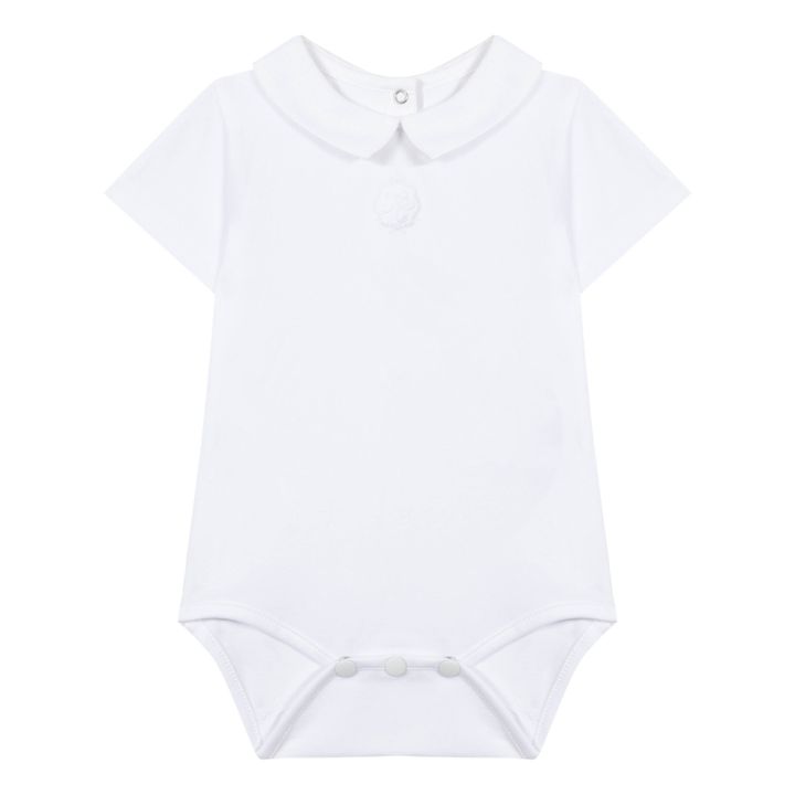 Body de algodón y lino | Blanco- Imagen del producto n°0