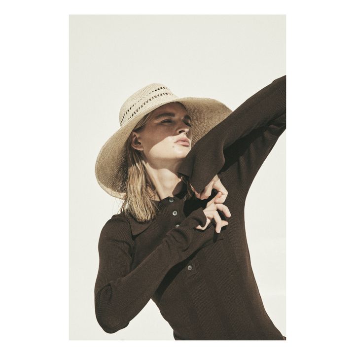 Sombrero de rafia Harlow | Natural- Imagen del producto n°1