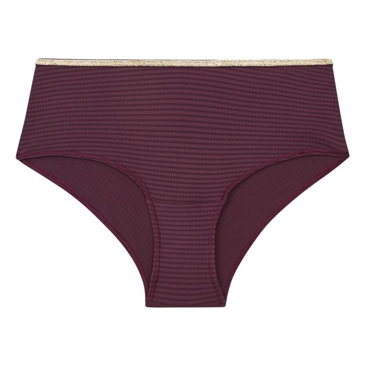 Georgia Textured Briefs | Prugna- Immagine del prodotto n°0
