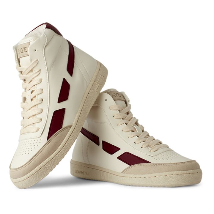 Scarpe da ginnastica alte, modello: '89 Vegan | Bordeaux- Immagine del prodotto n°5