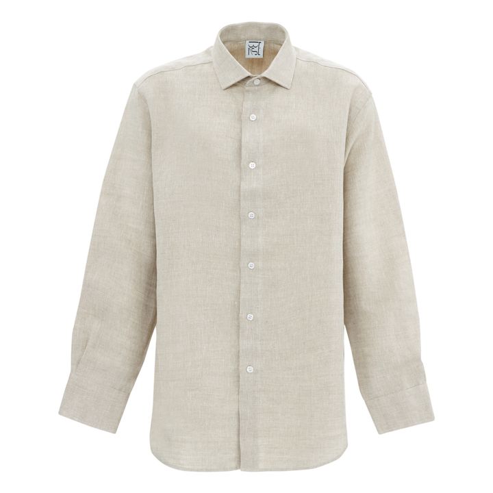 Ole Linen Shirt | Ecru- Immagine del prodotto n°0