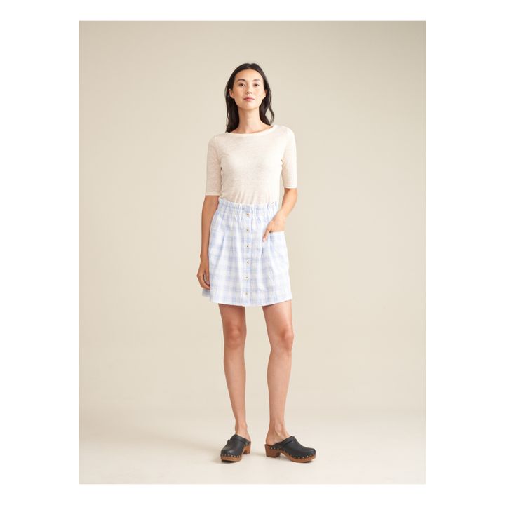 April Check Skirt - Women's Collection | Blu- Immagine del prodotto n°1
