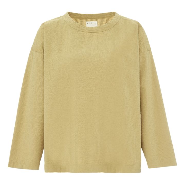Gardener Cotton Crepe Top | Marrone scuro- Immagine del prodotto n°0
