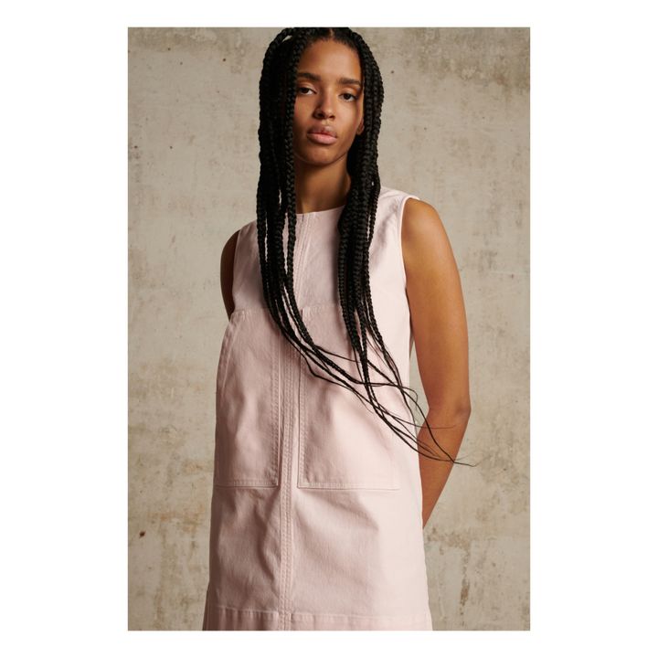 Mitsouko Organic Cotton Dress | Rosa chiaro- Immagine del prodotto n°2