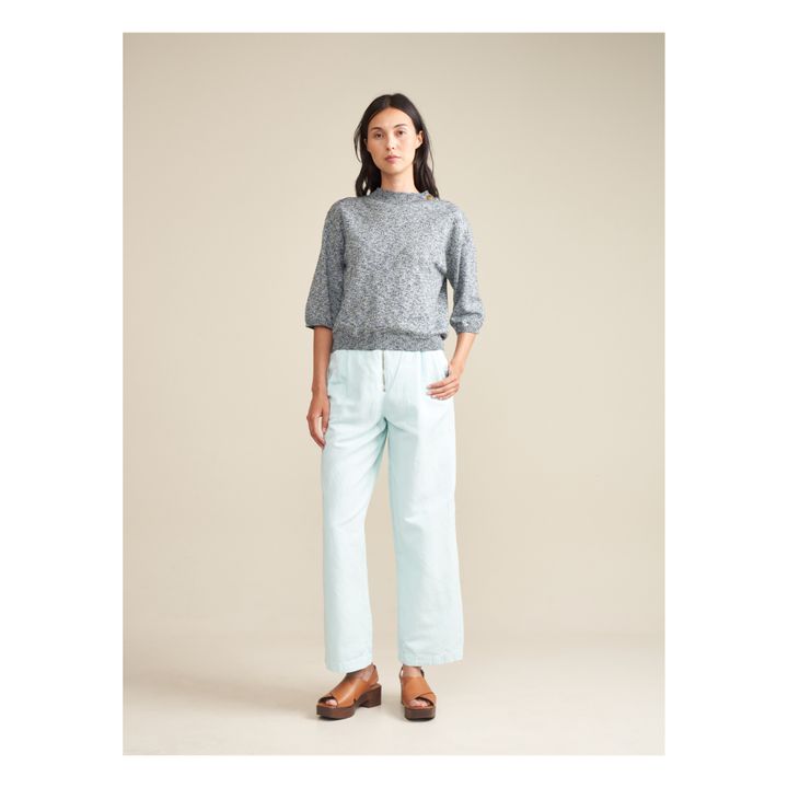 Aever Organic Cotton Sweater - Women’s Collection | Grigio chiné- Immagine del prodotto n°1