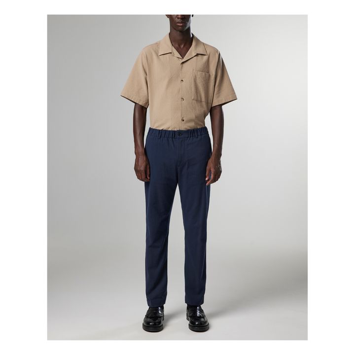 Theodor 1040 Organic Cotton Pants | Azul Marino- Imagen del producto n°1