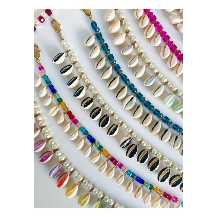 Collana, con conchiglie, modello: Popper | Rosa- Immagine del prodotto n°3