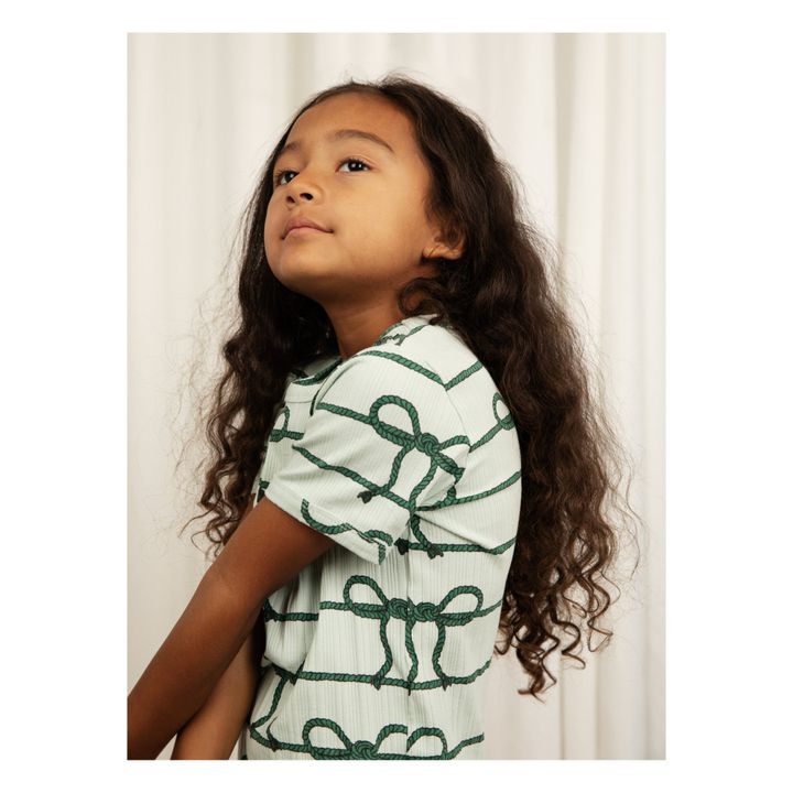 T-Shirt Coton Bio Nœud | Vert- Image produit n°2