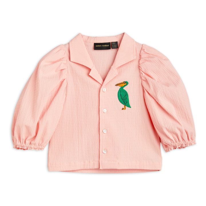 Camicetta in cotone bio, tessuto, modello: Pélican | Rosa- Immagine del prodotto n°0