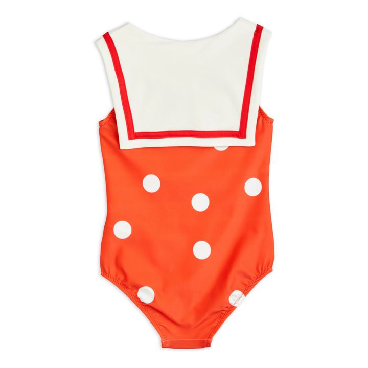 Costume da bagno intero, modello: Sailor | Rosso- Immagine del prodotto n°3