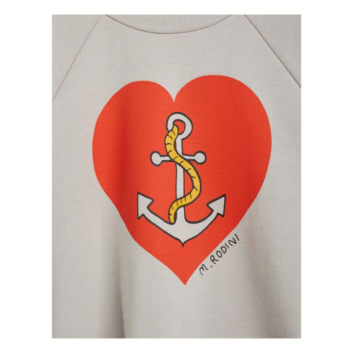 Sweat Coton Bio Cœur | Gris- Image produit n°2