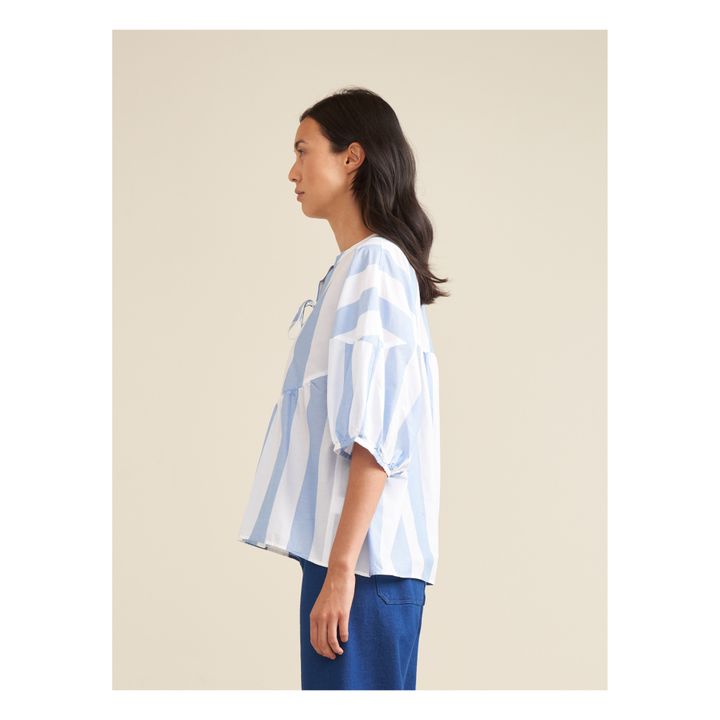 Agadir Striped Blouse - Women’s Collection | Azul- Imagen del producto n°3