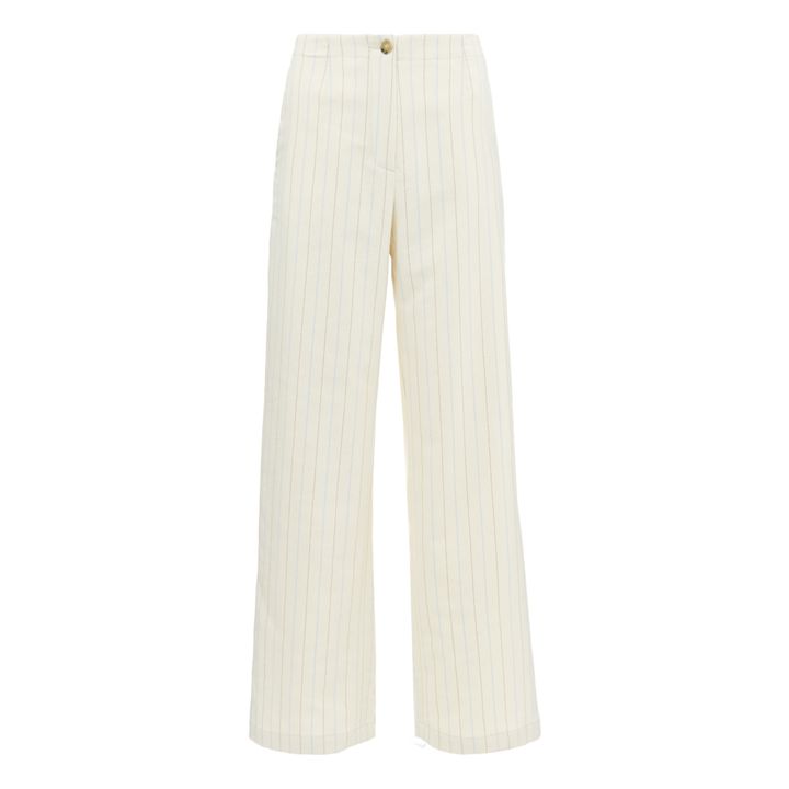 Pantaloni Dorris a righe - Collezione Donna | Ecru- Immagine del prodotto n°0