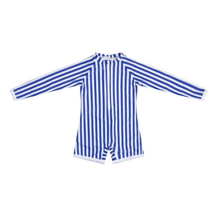 UV-Schutz-Combishorts aus recyceltem Material Gestreift | Blau- Produktbild Nr. 0