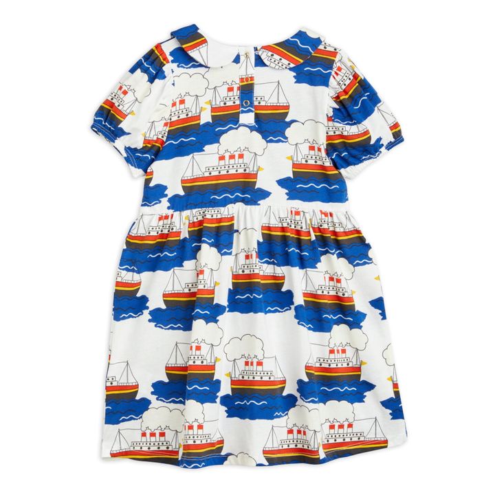Vestido de punto jersey orgánico Ferry | Blanco- Imagen del producto n°4