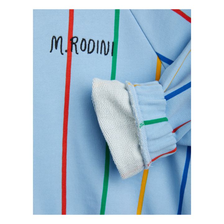 Felpa in cotone organico a righe | Azzurro- Immagine del prodotto n°2