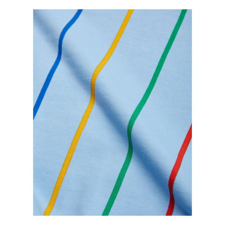 Felpa in cotone organico a righe | Azzurro- Immagine del prodotto n°4