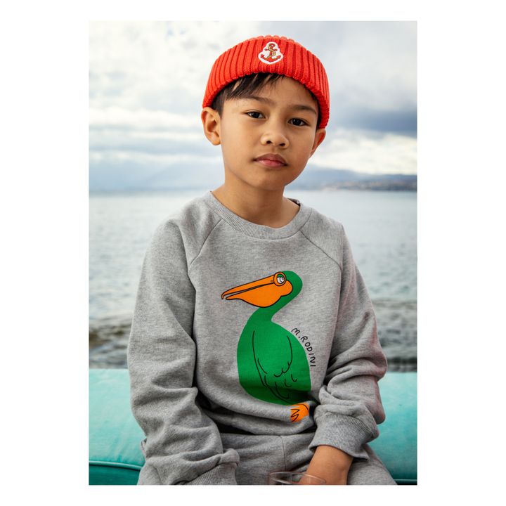 Pelican Organic Cotton Sweatshirt | Gris Jaspeado- Imagen del producto n°1
