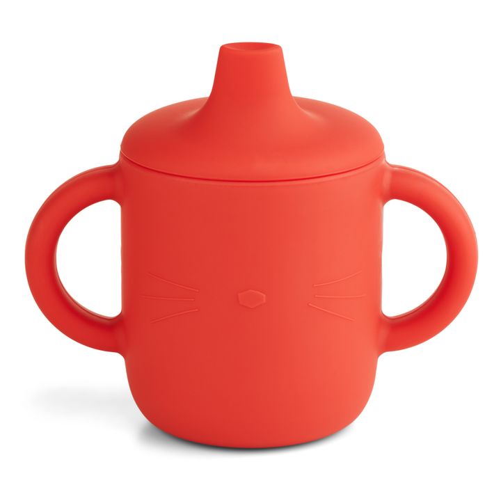 Tasse d'apprentissage Neil en silicone | Rouge- Image produit n°0