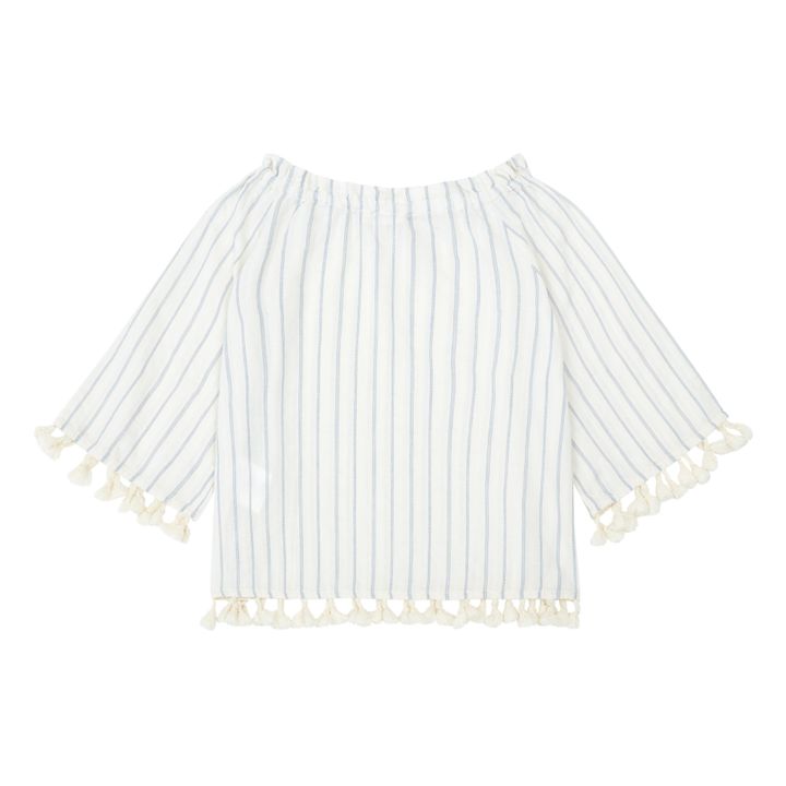 Blouse à Rayures | Bleu- Image produit n°2
