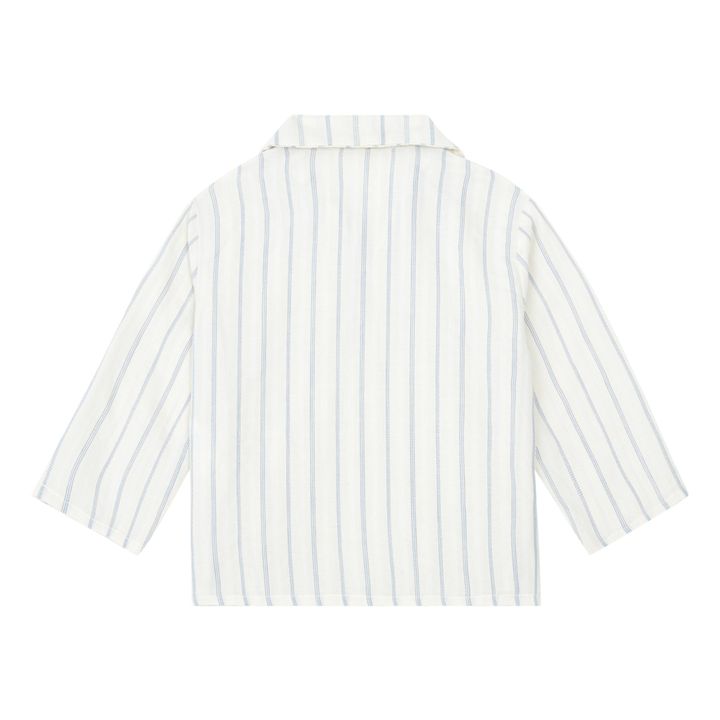 Chemise Rayée Poche | Ecru- Image produit n°1