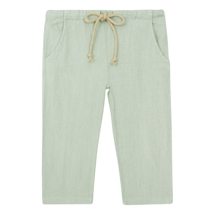 Pantalon Lin | Sauge- Image produit n°0