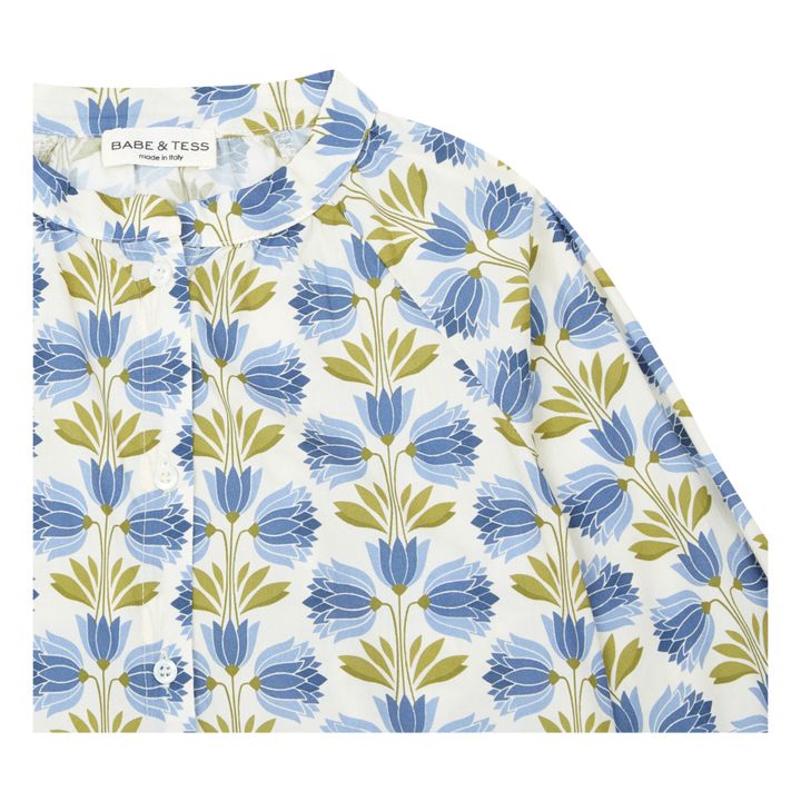 Camicetta a fiori | Blu- Immagine del prodotto n°2
