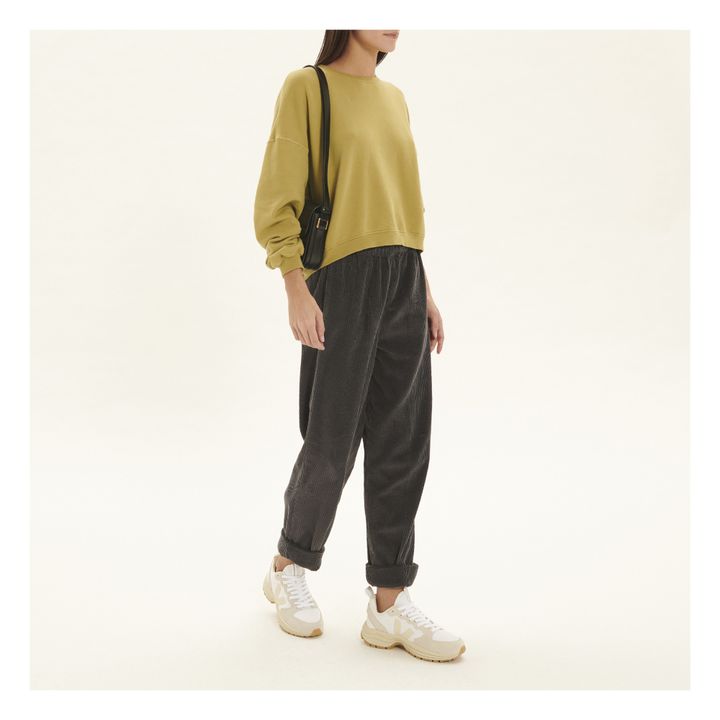 Padow Corduroy Pants | Grigio scuro- Immagine del prodotto n°1