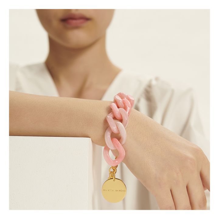 Flat Chain Neon Marble Bracelet | Rosa- Imagen del producto n°1