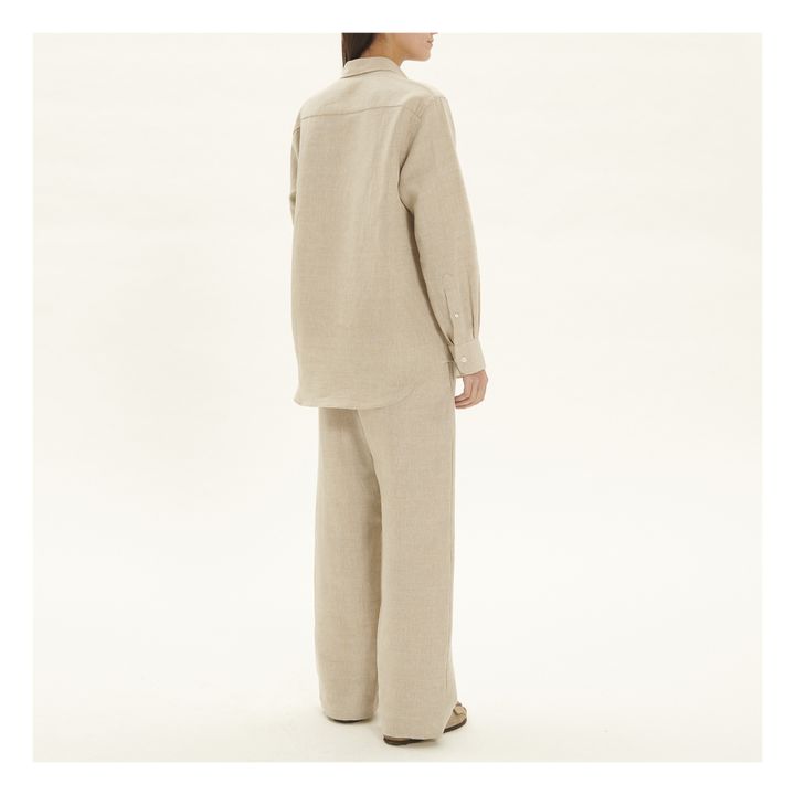 Ole Linen Shirt | Ecru- Immagine del prodotto n°2