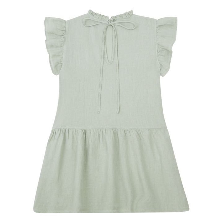 Robe Lin à Volants | Sauge- Image produit n°2