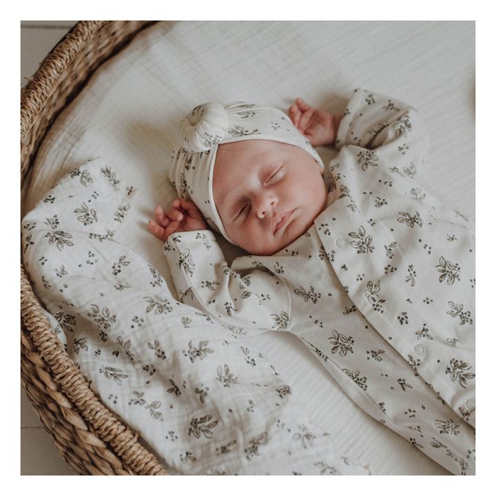 Sloeberry Organic Cotton Footed Jumpsuit | Crudo- Imagen del producto n°1