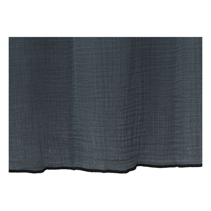 Cortina de doble gasa de algodón orgánico | Carbón- Imagen del producto n°3