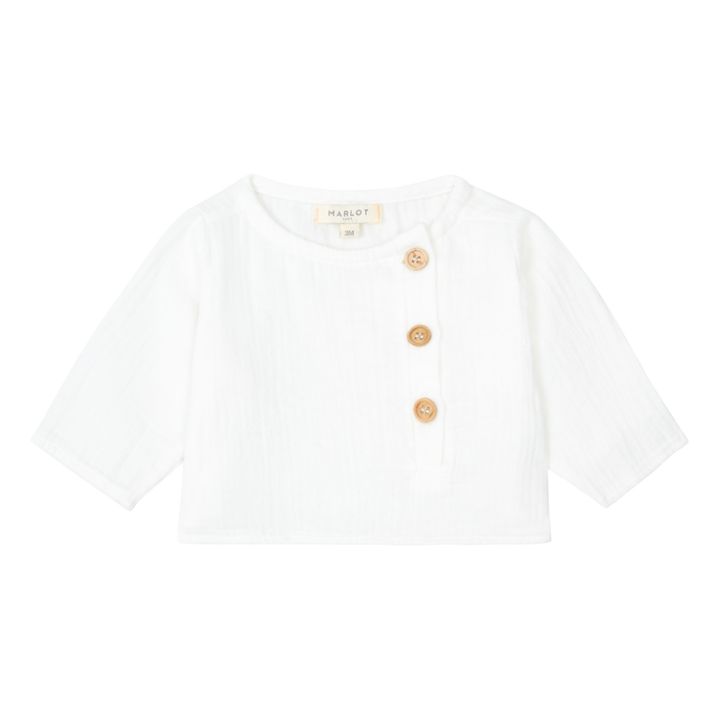 Kurta Baumwollgaze Jacques | Weiß- Produktbild Nr. 0
